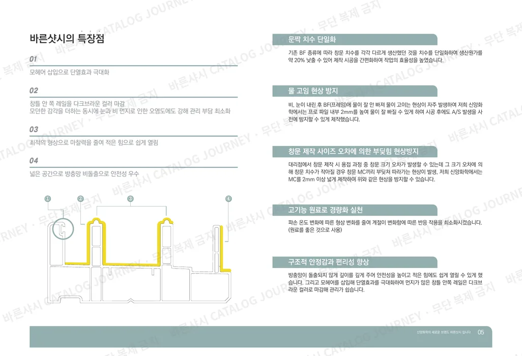 바른샤시의 특장점